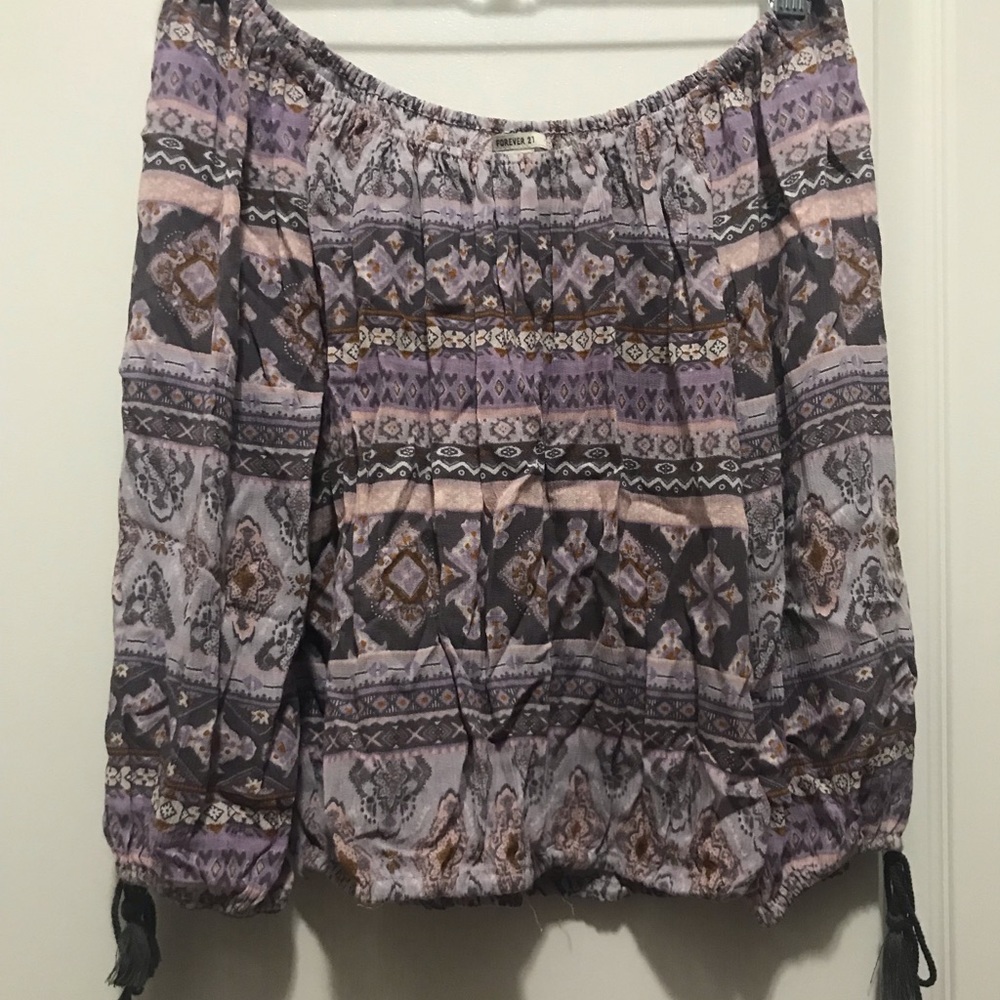 Off the shoulder crop top